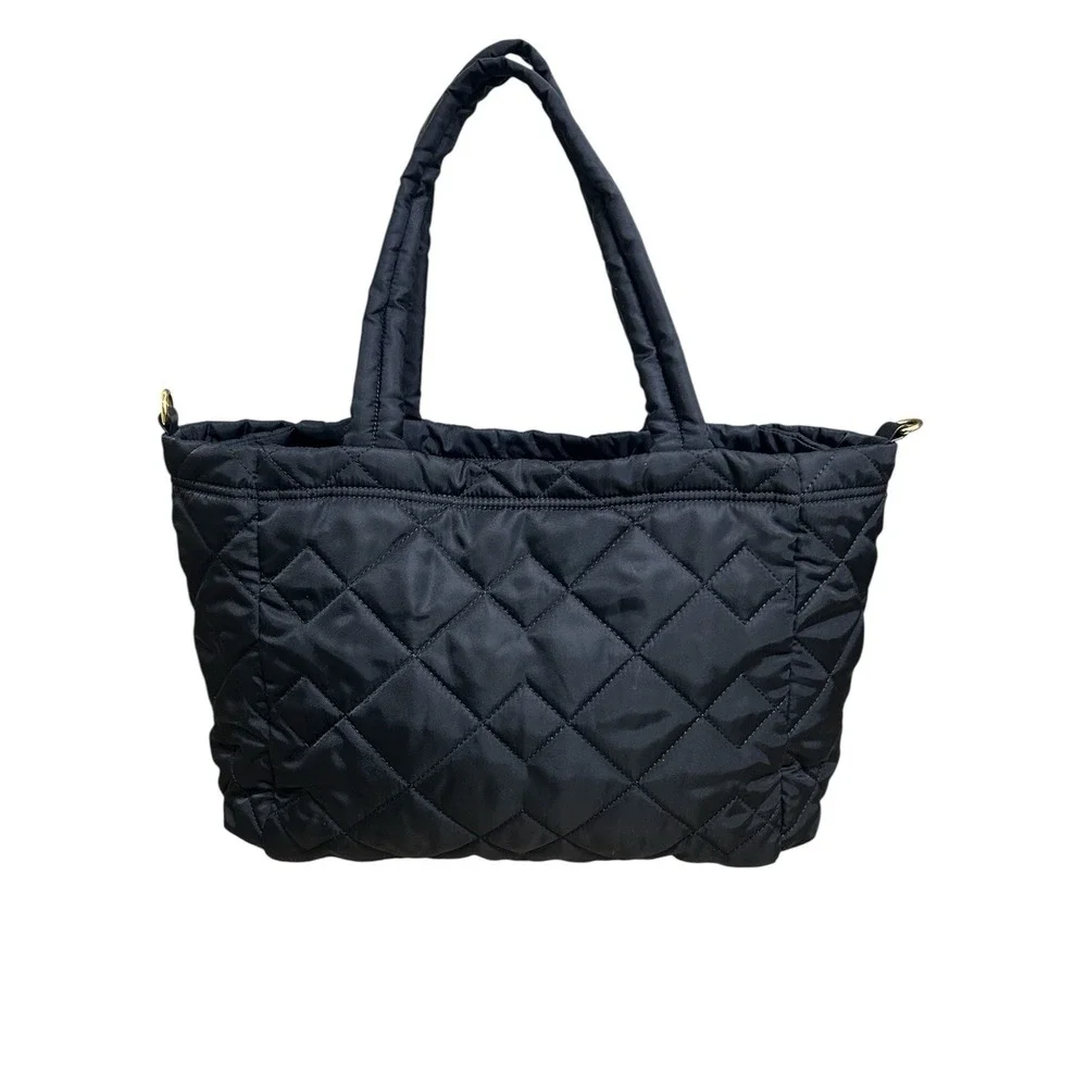 Marc Jacobs Quilted Nylon Baby Diaper Bag Black Gold Hardware $310 Retail READ